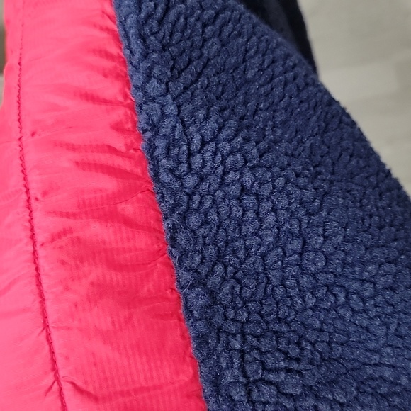 Vineyard Vines Mens Quilted Sherpa Vest Navy & Red Size Medium - Picture 8 of 10